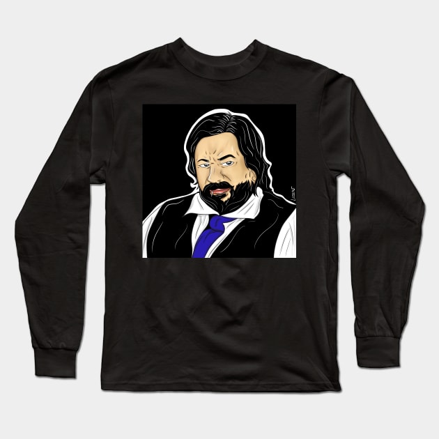 the immortal jackie daytona of what we do in the shadows Long Sleeve T-Shirt by jorge_lebeau